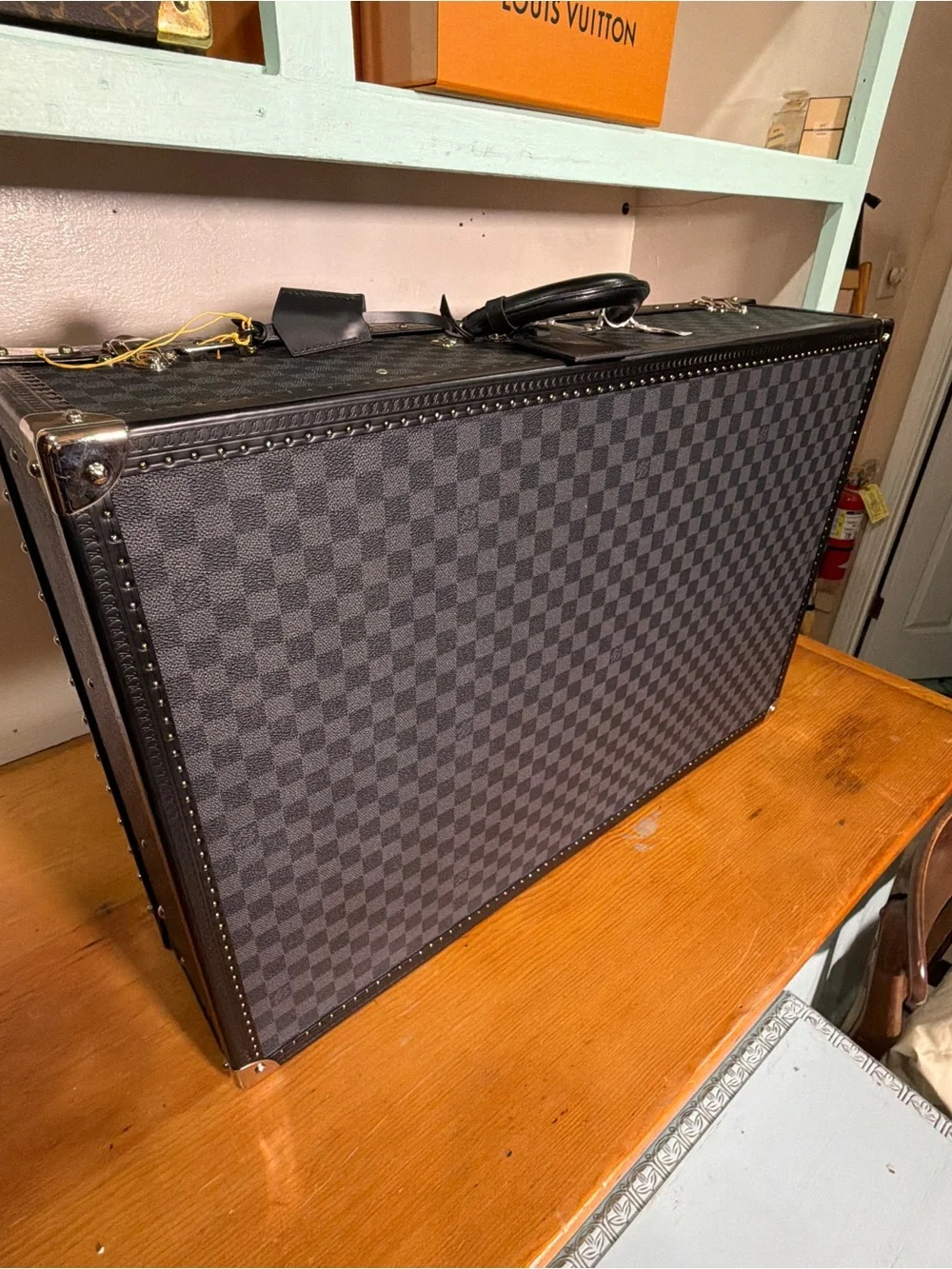 Louis Vuitton Alzer 75 Damier Trunk interior tray and cover